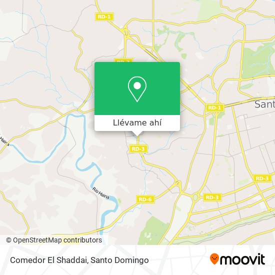Mapa de Comedor El Shaddai