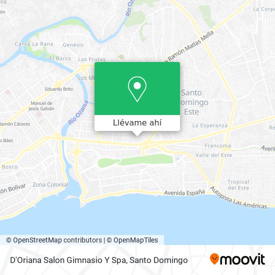 Mapa de D'Oriana Salon Gimnasio Y Spa