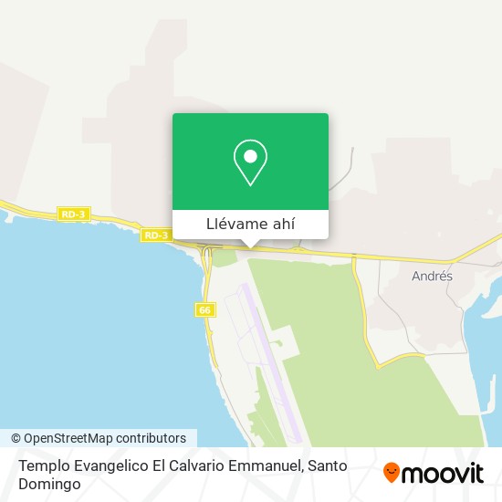 Mapa de Templo Evangelico El Calvario Emmanuel