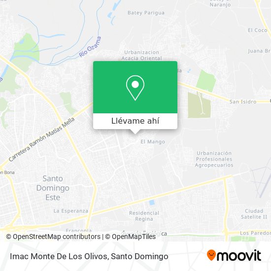 Mapa de Imac Monte De Los Olivos