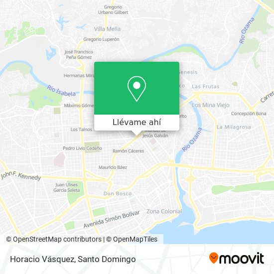 Mapa de Horacio Vásquez
