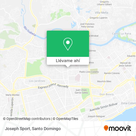 Mapa de Joseph Sport