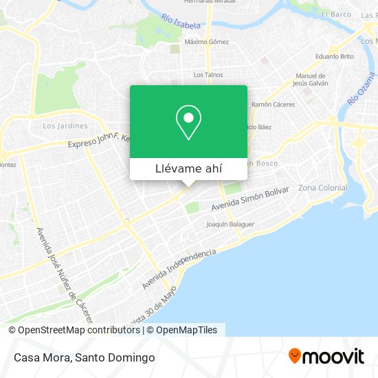 Mapa de Casa Mora