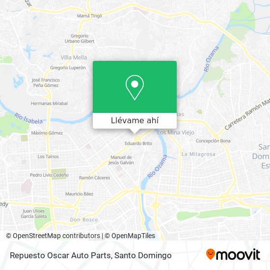 Mapa de Repuesto Oscar Auto Parts