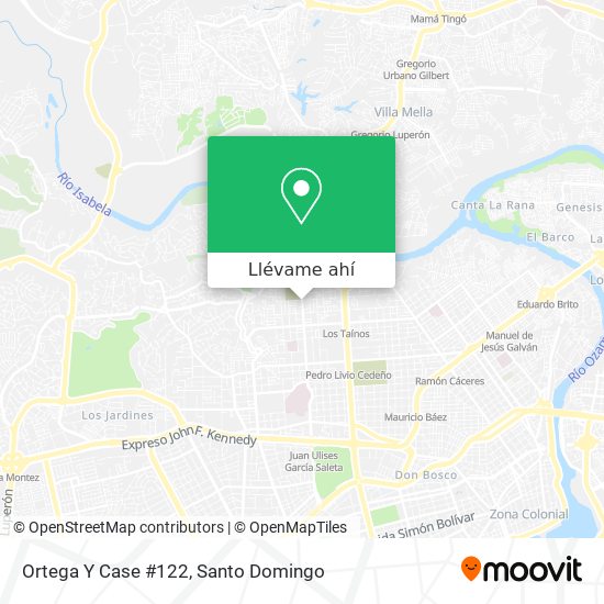 Mapa de Ortega Y Case #122