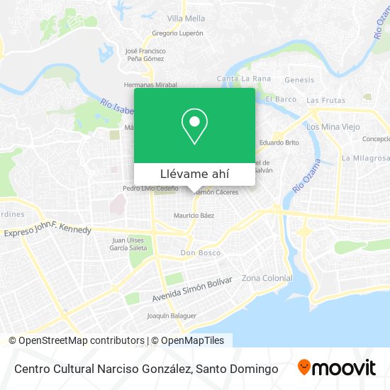 Mapa de Centro Cultural Narciso González