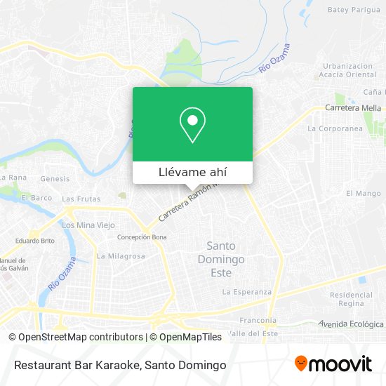 Mapa de Restaurant Bar Karaoke