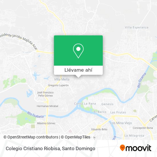 Mapa de Colegio Cristiano Riobisa