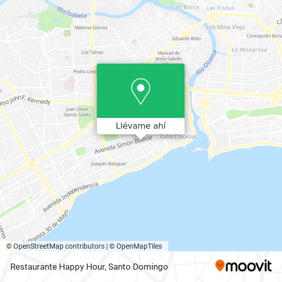 Mapa de Restaurante Happy Hour