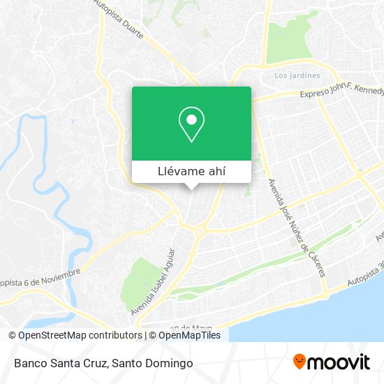 Mapa de Banco Santa Cruz
