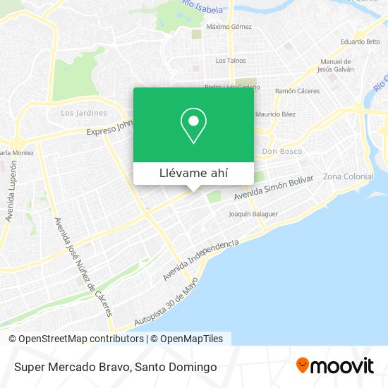 Mapa de Super Mercado Bravo