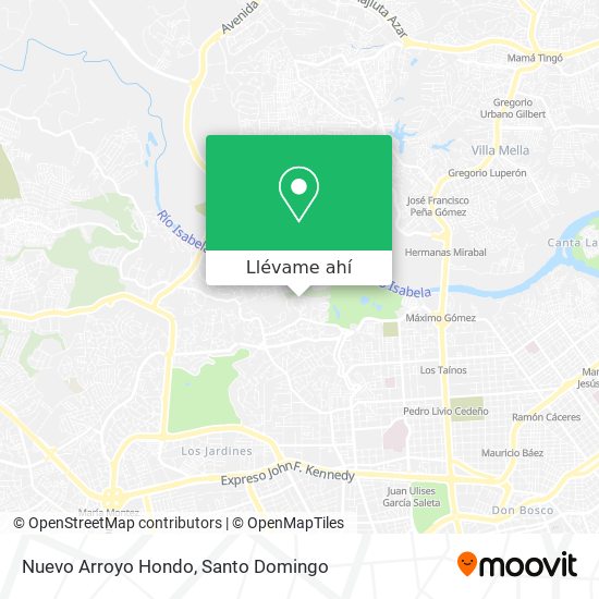 Mapa de Nuevo Arroyo Hondo