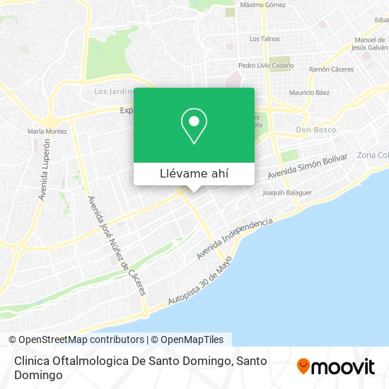 Mapa de Clinica Oftalmologica De Santo Domingo