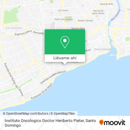 Mapa de Instituto Oncologico Doctor Heriberto Pieter