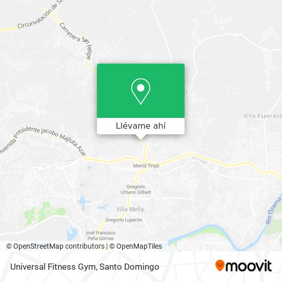 Mapa de Universal Fitness Gym