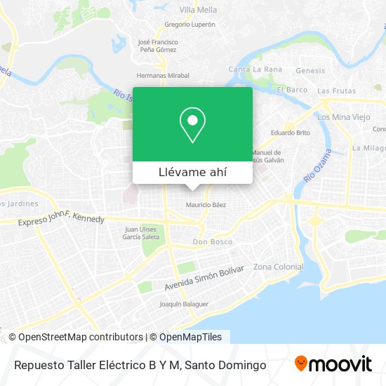 Mapa de Repuesto Taller Eléctrico B Y M