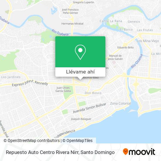 Mapa de Repuesto Auto Centro Rivera Nirr