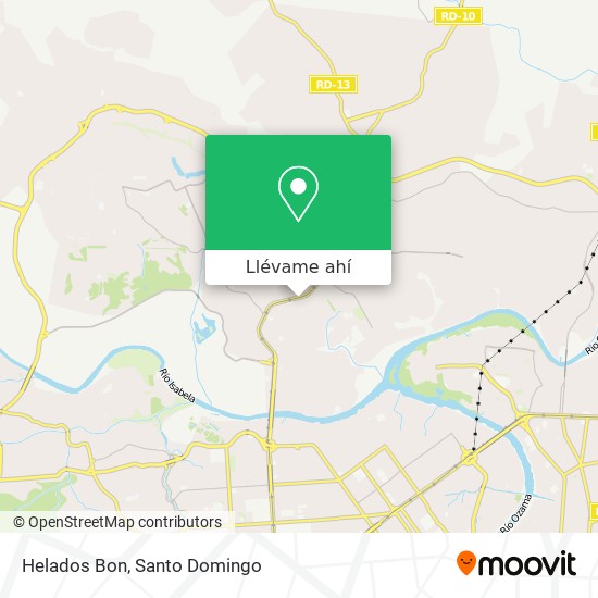 Mapa de Helados Bon