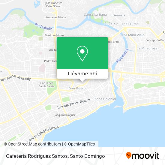 Mapa de Cafeteria Rodriguez Santos