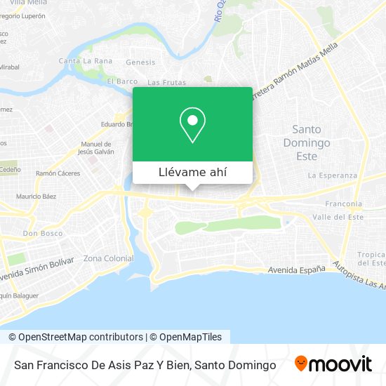 Mapa de San Francisco De Asis Paz Y Bien