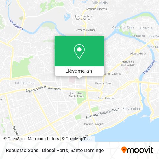 Mapa de Repuesto Sansil Diesel Parts