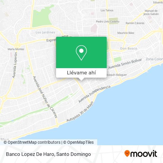 Mapa de Banco Lopez De Haro