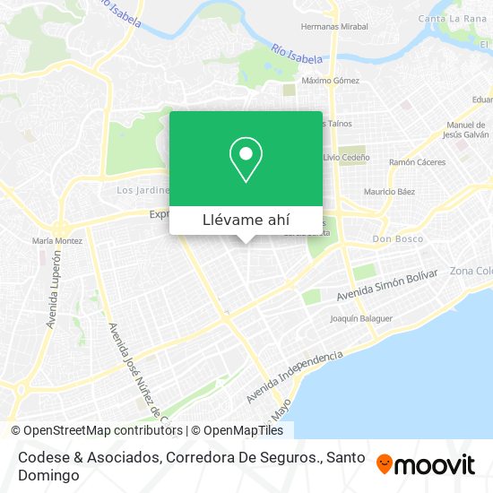 Mapa de Codese & Asociados, Corredora De Seguros.