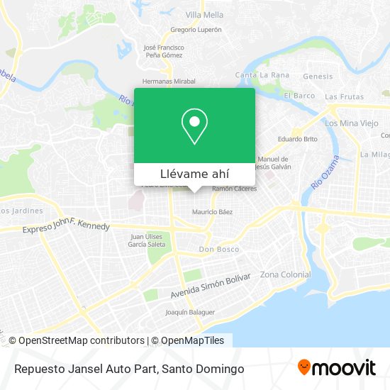 Mapa de Repuesto Jansel Auto Part