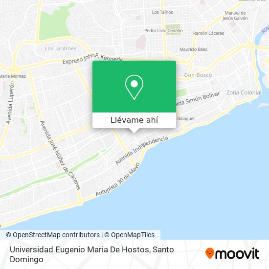 Mapa de Universidad Eugenio Maria De Hostos