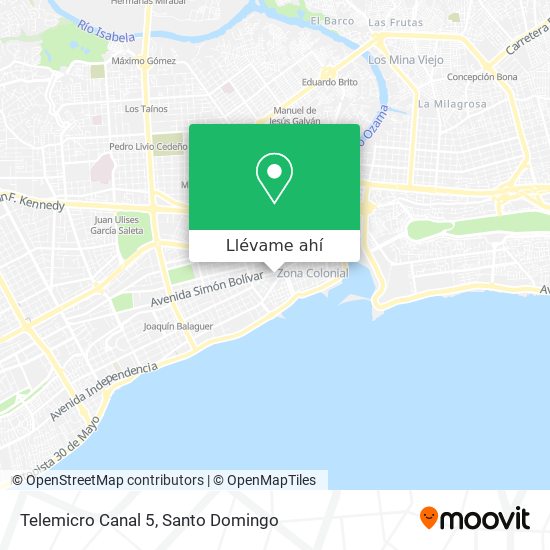 Mapa de Telemicro Canal 5
