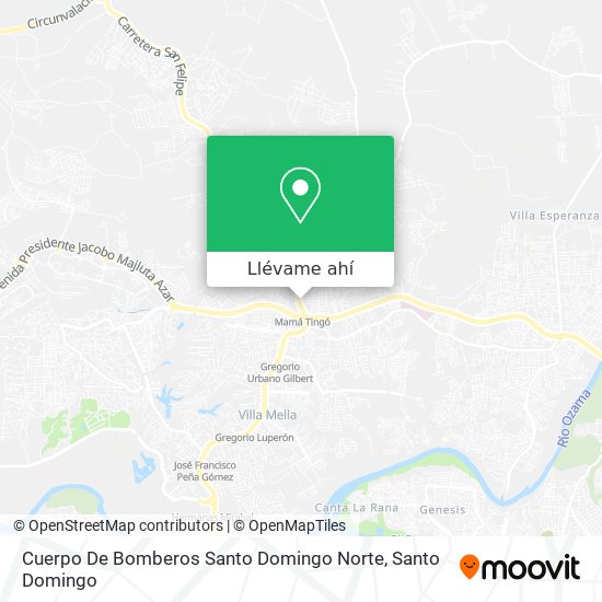 Mapa de Cuerpo De Bomberos Santo Domingo Norte