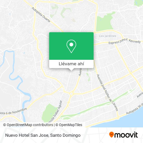 Mapa de Nuevo Hotel San Jose