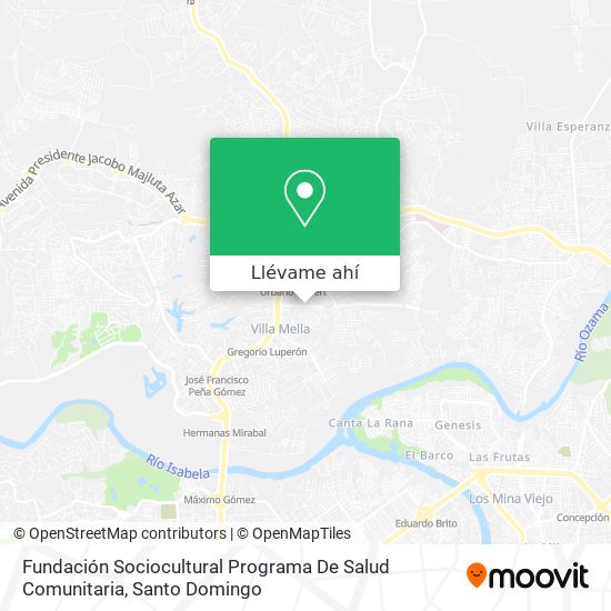 Mapa de Fundación Sociocultural Programa De Salud Comunitaria