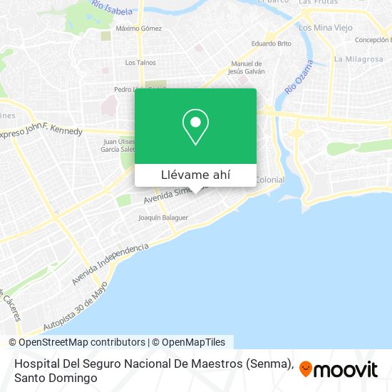 Mapa de Hospital Del Seguro Nacional De Maestros (Senma)