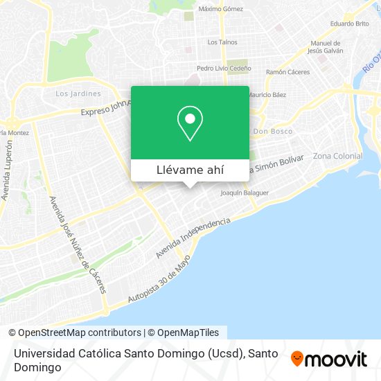 Mapa de Universidad Católica Santo Domingo (Ucsd)