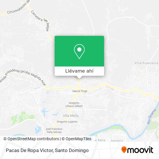 Mapa de Pacas De Ropa Victor