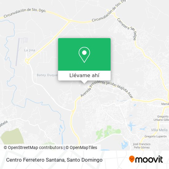 Mapa de Centro Ferretero Santana