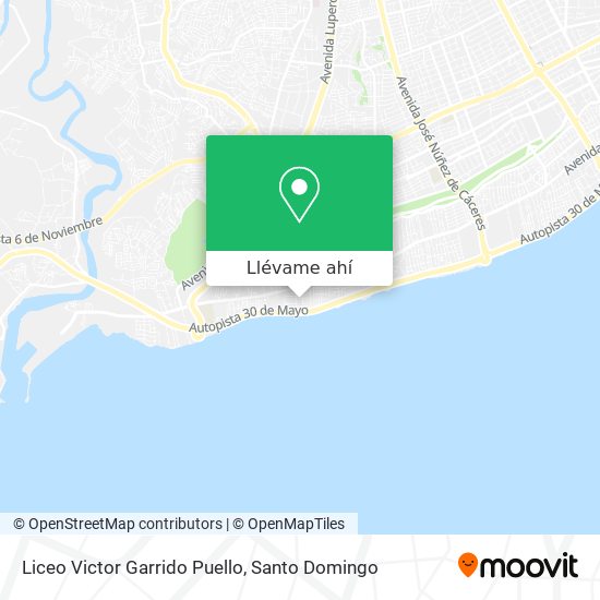 Mapa de Liceo Victor Garrido Puello