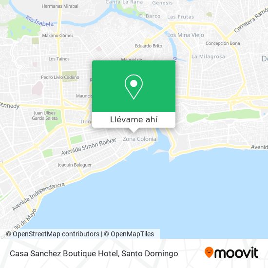 Mapa de Casa Sanchez Boutique Hotel