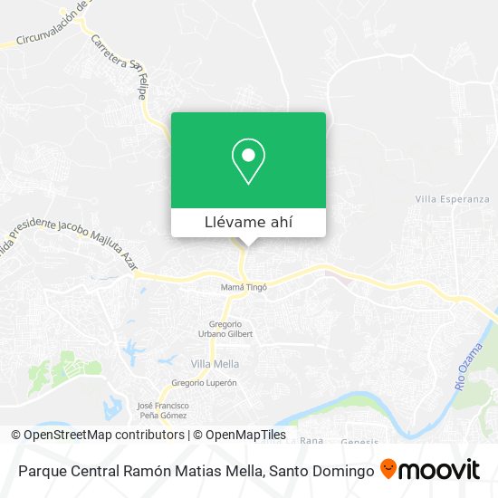 Mapa de Parque Central Ramón Matias Mella