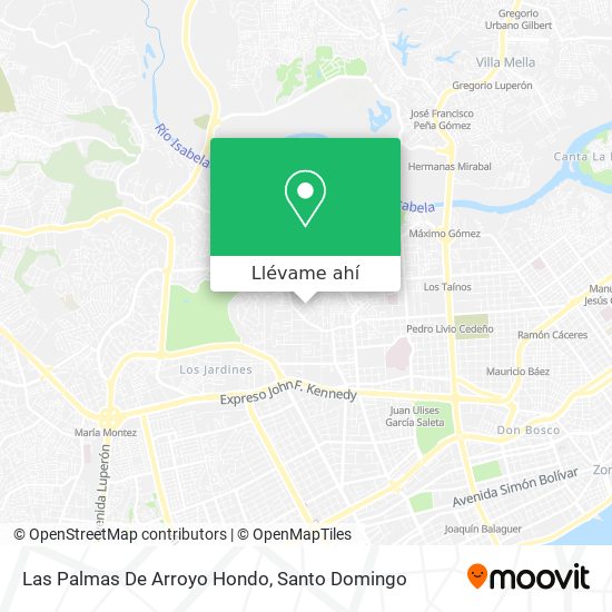 Mapa de Las Palmas De Arroyo Hondo