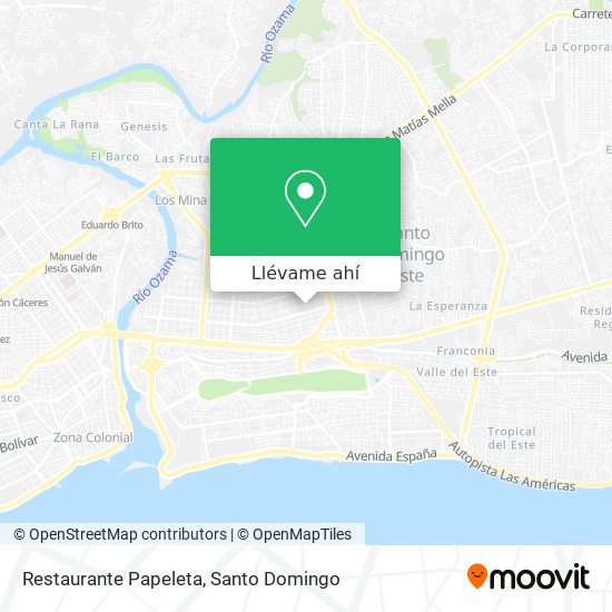 Mapa de Restaurante Papeleta