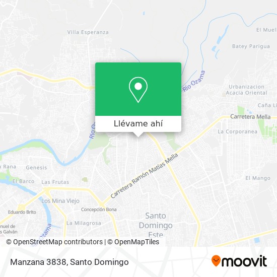 Mapa de Manzana 3838
