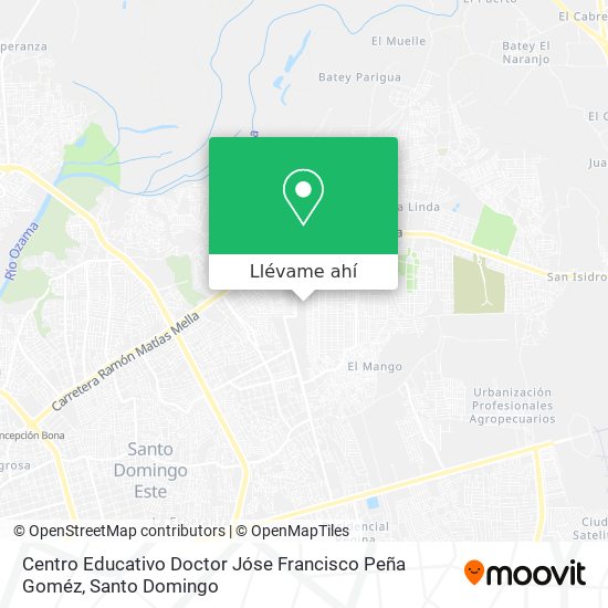 Mapa de Centro Educativo Doctor Jóse Francisco Peña Goméz