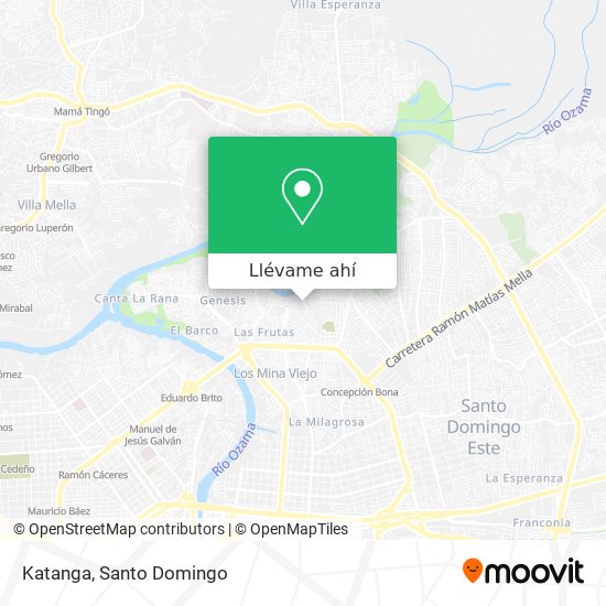 Mapa de Katanga