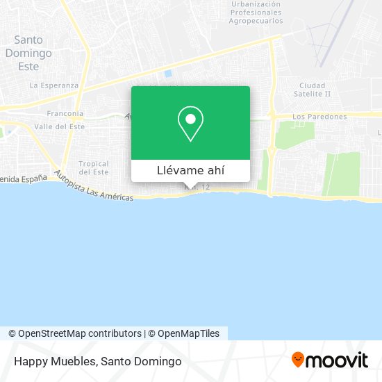 Mapa de Happy Muebles