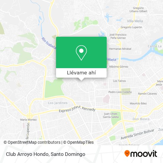 Mapa de Club Arroyo Hondo