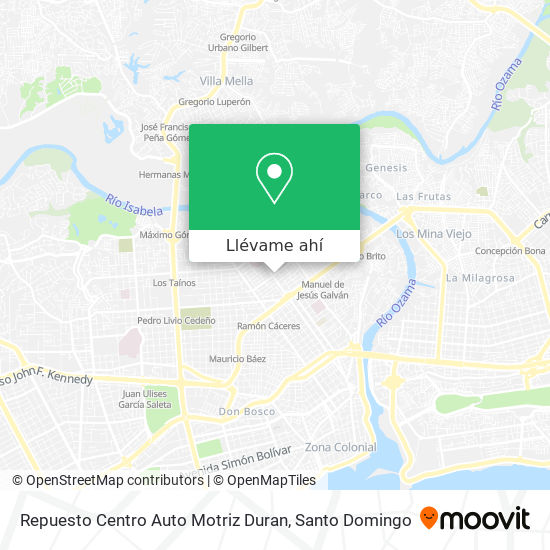 Mapa de Repuesto Centro Auto Motriz Duran