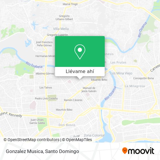 Mapa de Gonzalez Musica