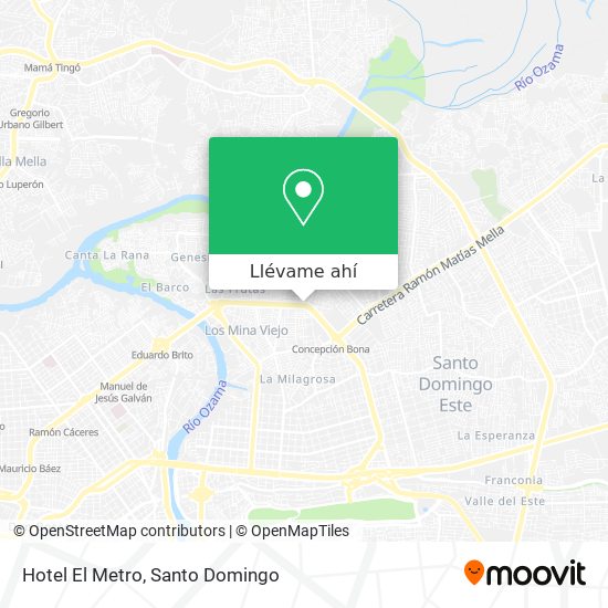 Mapa de Hotel El Metro